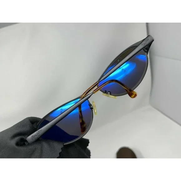 Rare Maui Jim Sunglasses MJ 157-2M Made In Italy MJ 157 Polarized Matte Black